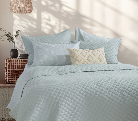 Nef-Nef Homeware Scofield Κουβερλί Υπέρδιπλο Microfiber Blue (97) 230x240cm