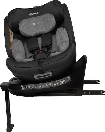 AppeKids Καθισματάκι Αυτοκινήτου i-Size με Isofix Γκρι 0-36 kg