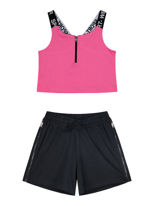 Energiers Kids Set with Fuchsia Shorts 2 Pieces