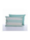 Nef-Nef Homeware Casual Stripe Kissenbezug mit Umschlagumschlag Petrol 52x72cm.