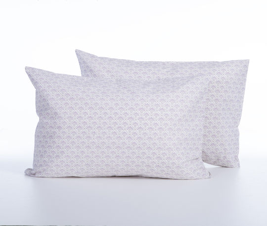 Nef-Nef Homeware Keylan Pillowcase with Envelope Cover Mauve 52x72cm.