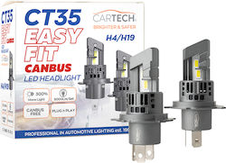Cartech Lampă H4 LED Alb rece