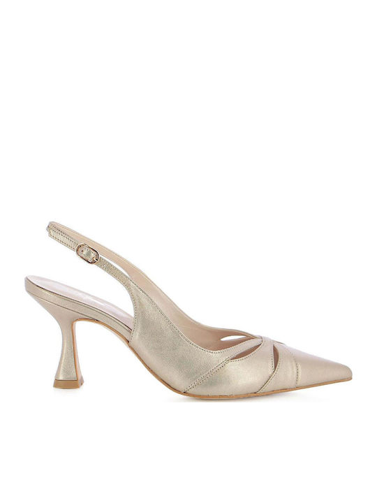 Beige Heels with Strap