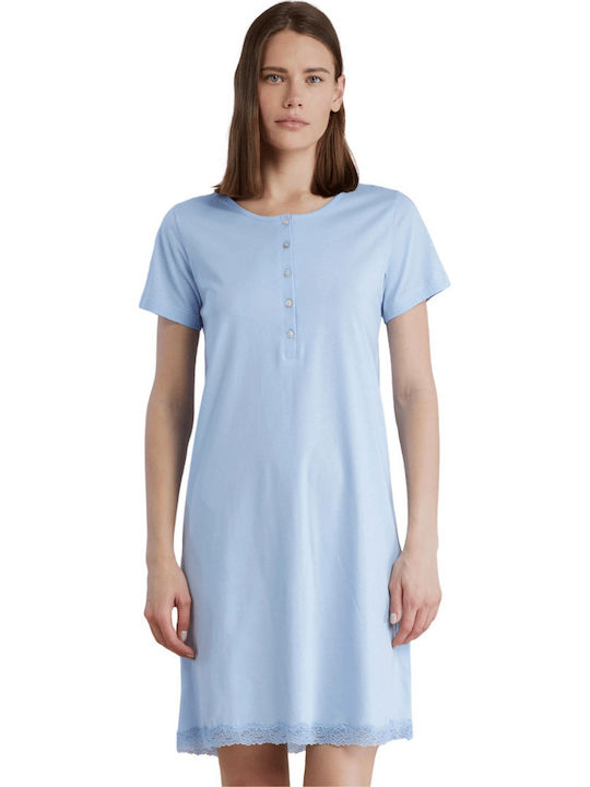 Noidinotte Summer Women's Nightdress Sky Blue