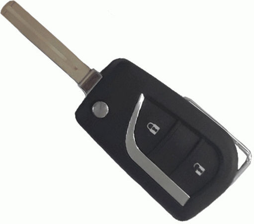 Carcasă cheie auto cu lamă cu 2 butoane pentru Toyota