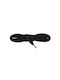 Bergal Sneaker Laces Black 140cm Κορδονια Πλακε 140 Εκατοστα Χρωμα Μαύρα Πλάτος 7 Mm Κατασκευασμένο Ανθεκτικό Πολυεστέρα