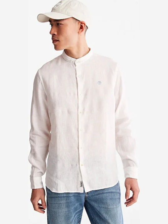 Timberland Mill Long-sleeved Linen Shirt Beige