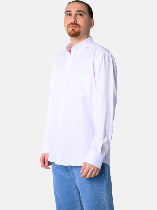 Langärmlig Hemd White