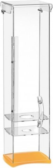 Χωνοθήκη Plexiglass Μονή Κίτρινη Ματ Βάση Icc05-1p-yl
