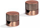 Στήριγμα Yφασμάτινου Καλωδίου 2x0,75 3x0,75 Σετ 2 Creative Cables Sarè Cubalux 150236 Χάλκινο
