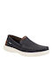 Δερμάτινα Ανδρικά Μοκασίνια Navy Blue/Brown