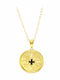Polytimo Polytimo Konstantin Halskette Talisman aus Vergoldetem Silber mit Zirkon Schwarz