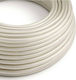 Слонова кост Текстилен кабел Кръгъл 2x0.75 Creative Cables 150204 Cubalux 150204 Бял