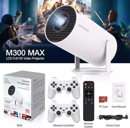 M300 Max Ретро Видео Игра Конзола 4k Hd Изход 46000+ Игри Бял 64g Eu
