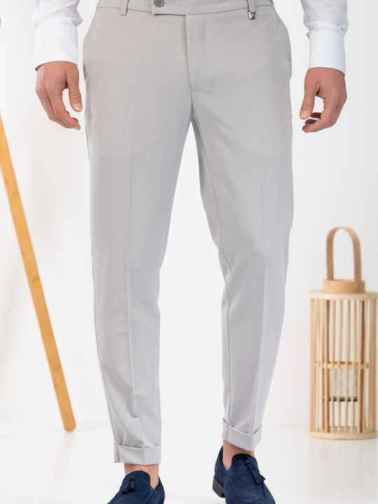 Vittorio Artist Trousers Elastic in Slim Fit Grey