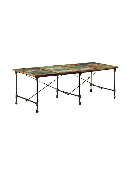 Tisch Speisesaal aus Massivholz & Metall Coffee 220x90x77cm