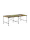 Tisch Speisesaal aus Massivholz & Metall Coffee 220x90x77cm