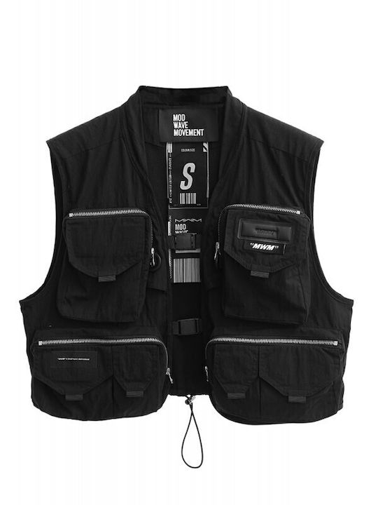 Ärmellos Jacke Black