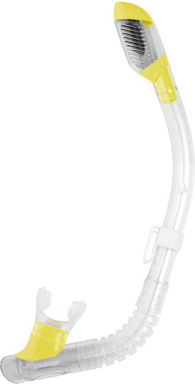 Cressi Mini Dry Snorkel Clear Yellow Αναπνευστήρας