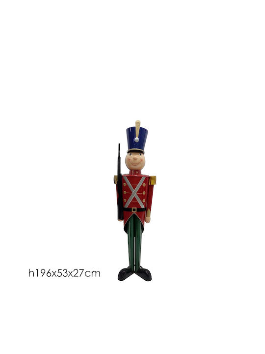 General Trade Metal Christmas Nutcracker 196cm Multicolour