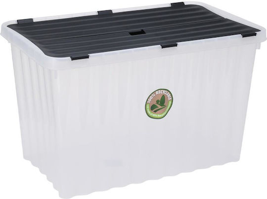 Koopman Plastic Storage Box with Lid Transparent 59cm 1pcs