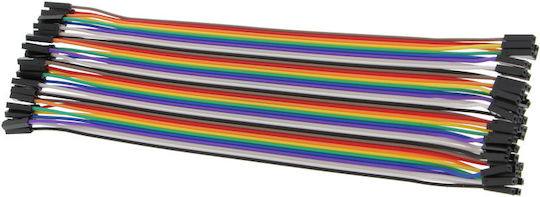 40 Τεμάχια Καλώδια Breadboard Θηλυκό Θηλυκό 20cm