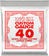 Ernie Ball Single Nickel Wound Electric Guitar String 40