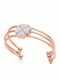 Folli Follie Women's Steel Gold Plated Bracelet 16cm