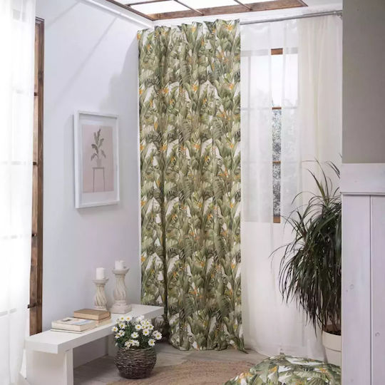Teoran Curtain with Pencil Pleat Lugo Green 140x260cm