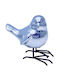 Ceramic Decorative Silver Bird 9.5x6x9cm Gift Mark 16210