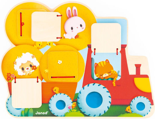 Janod Animal Search Find Tractor made of Wood for 12++ Months