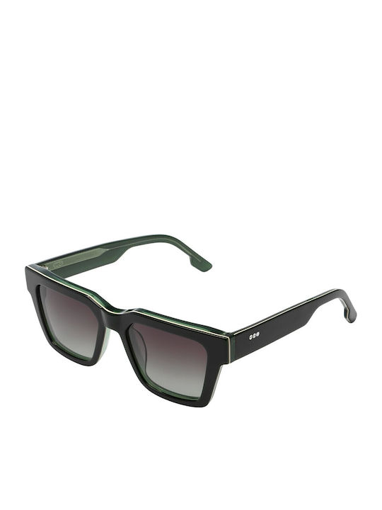Komono Bob Unisex Sunglasses with Black Horn-Ri...