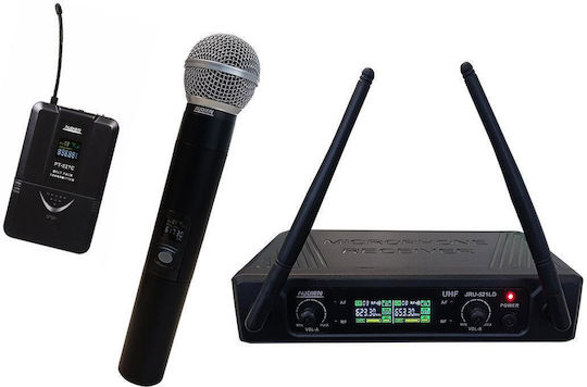 Audien JRU-521LD-C Σετ Ασύρματο Δυναμικό Μικρόφωνο Χειρός για Φωνητικά