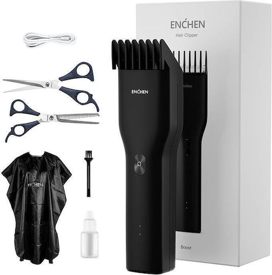 Enchen Boost-B Set Set Reîncărcabilă Mașină de Tuns Negru