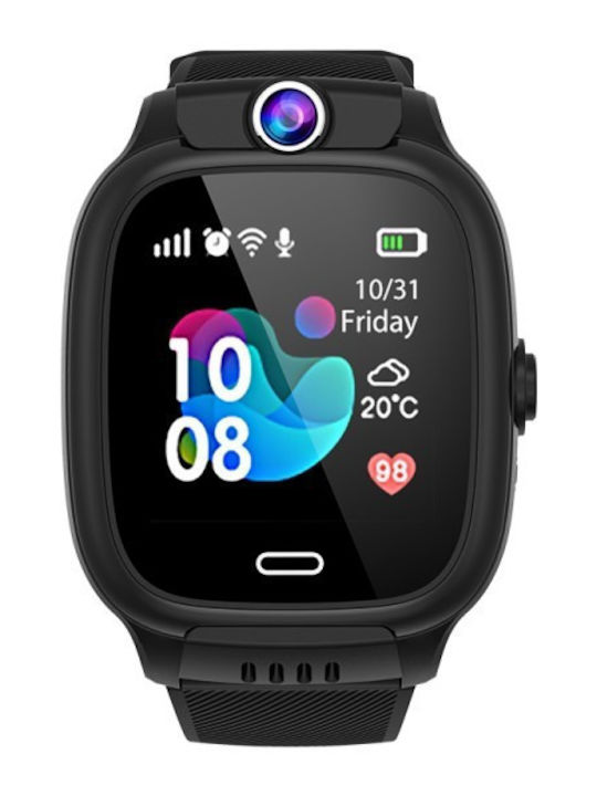ACP Παιδικό Smartwatch Y με GPS Μαύρο