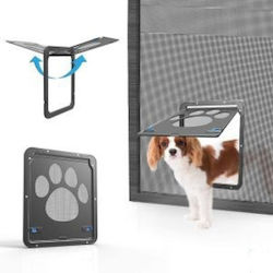 Dog & Cat Door Plastic Gray Dog & Cat Door Plastic Gray