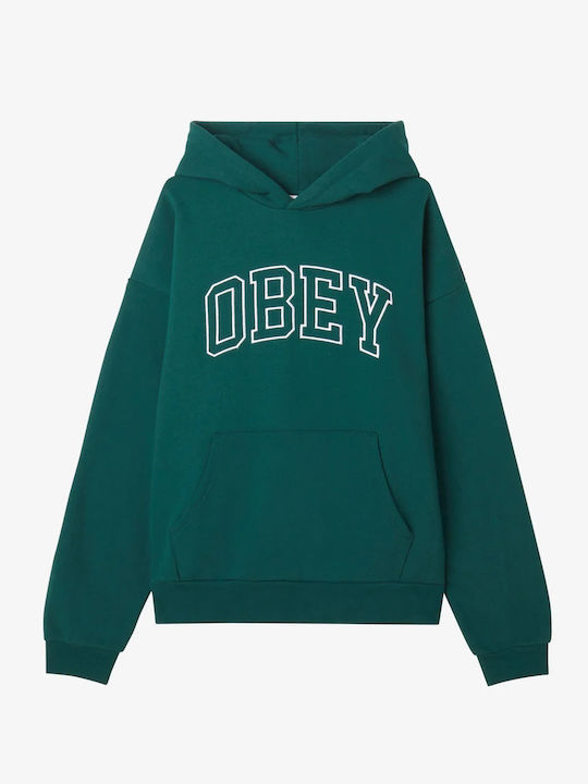 Obey Extra Heavy Sweatshirt with Hood Rain Forest