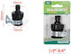 Wasserhahnadapter 1/2″-3/4″ 60 Millimeter