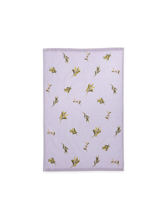Nef-Nef Homeware Чаена кърпа от 100% Памук в Лилав Цвят 40x60см