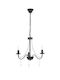 ARlight Chandelier with Crystals 3xE14 Black 50cm 0104598