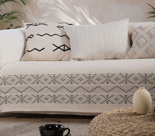 Nef-Nef Homeware Create Διθέσιου Καναπέ Π180xΜ250cm Εκρού