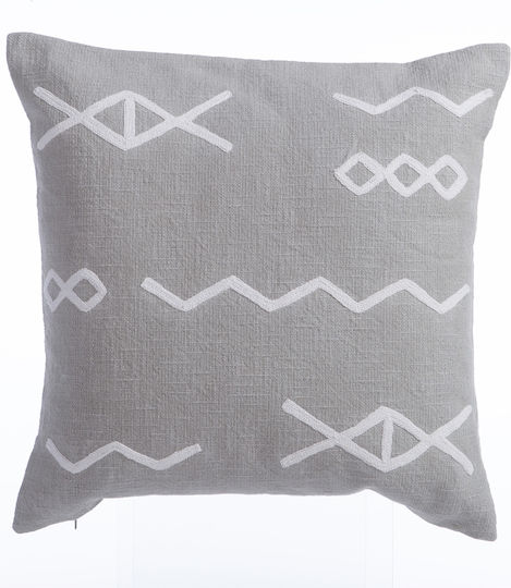 Nef-Nef Homeware Μαξιλάρι Καναπέ Create από 100% Βαμβάκι Γκρι 45x45εκ.