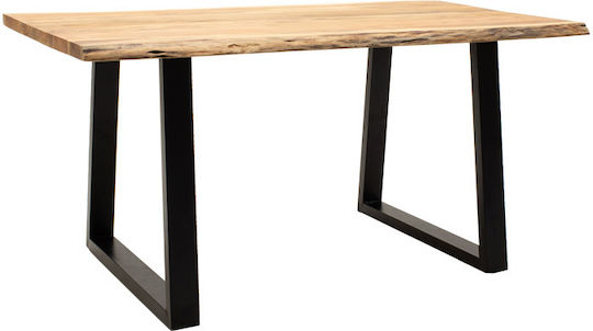 Miles Tisch Speisesaal aus Massivholz Natural Shade 160x90x76cm