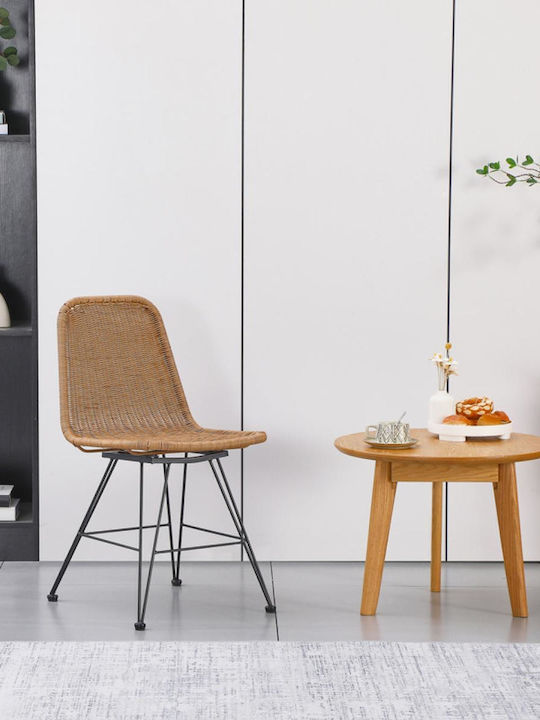 Καρέκλα Catering Rattan Pamela Φυσική Απόχρωση 44x58x82εκ.