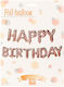 Balloon Rose Gold Happy Birthday 26cm