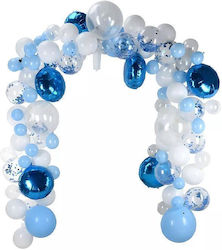 Blaues Ballon-Dekorationsset, 122 Teile