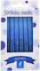 496249 Birthday Candles Blue Blister 8 Pieces H8cm