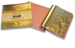 Borma Wachs Cdo66o06.50 Imitation Gold-Silber-Bronze Blatt Imitation Metall Vergoldungsblätter Gold "2.5" 500 Blätter 16*16cm