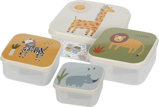 Koopman Set de mâncare pentru copii din plastic x x 6.5buc