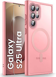 Samsung Galaxy S25 Ultra Magsafe Erbord Matte Case Pink + Screen Glass
